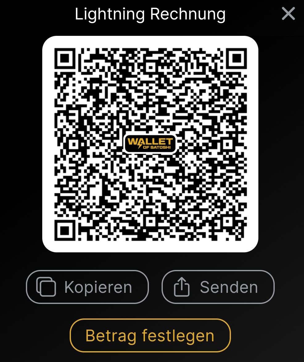 Wallet of Satoshi type@wolke7.net Wallet of Satoshi type@wolke7.net